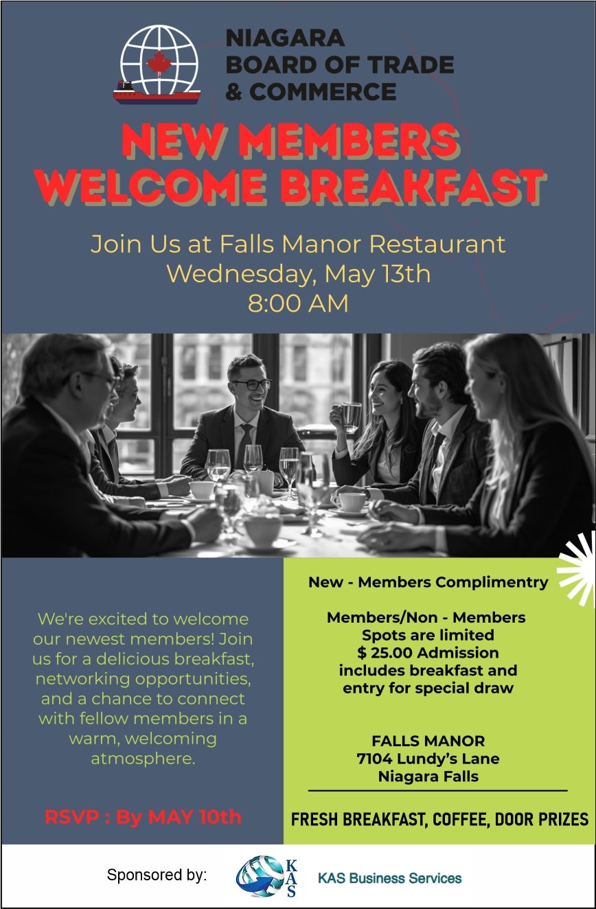2026 New Members Welcome Breakfast poster